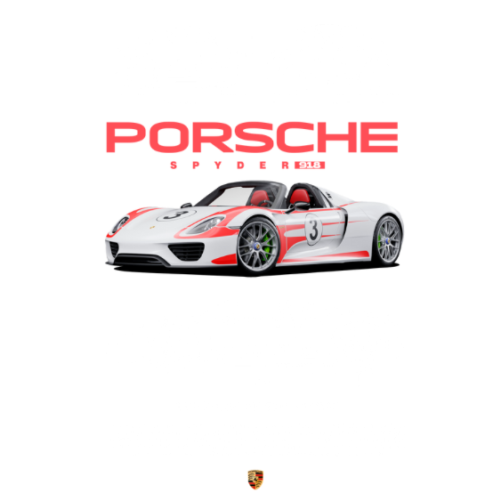 Porsche 918 Spyder DTF Transfer