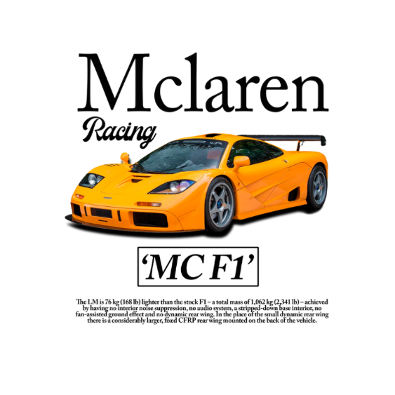 McLaren F1 DTF Transfer