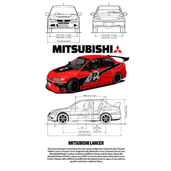 Mitsubishi Lancer DTF Transfer
